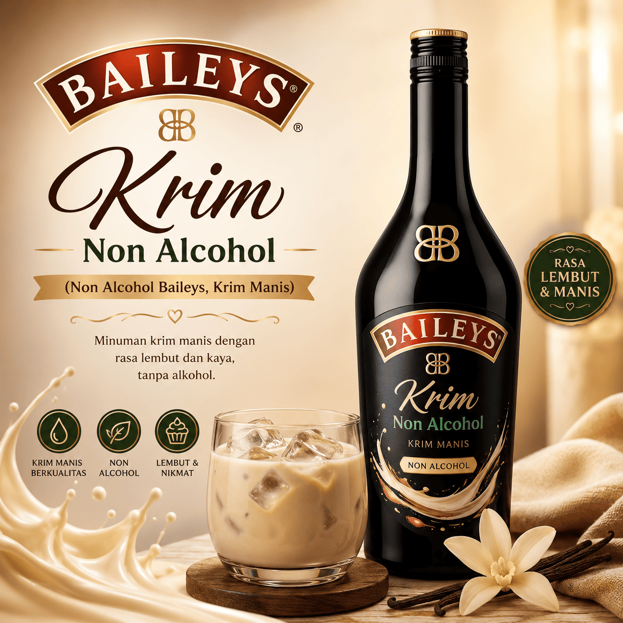 Baileys Krim Non Alcohol